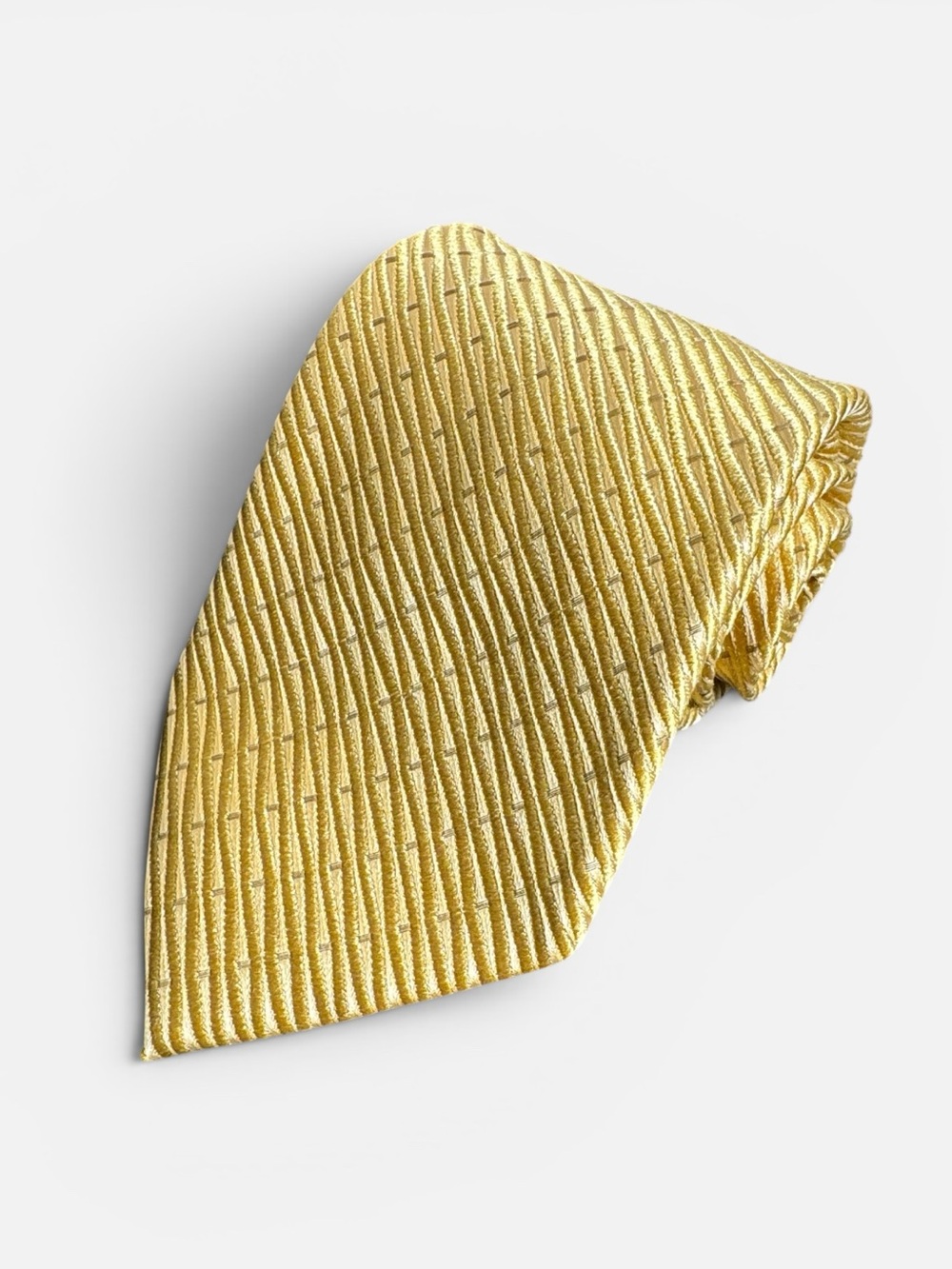 NEW Charvet mens gold abstract jacquard 100% silk luxury neck tie NWT